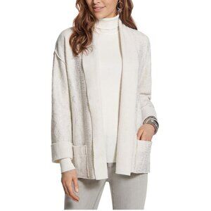 Chico's Wool Open Front Cardigan Sweater
